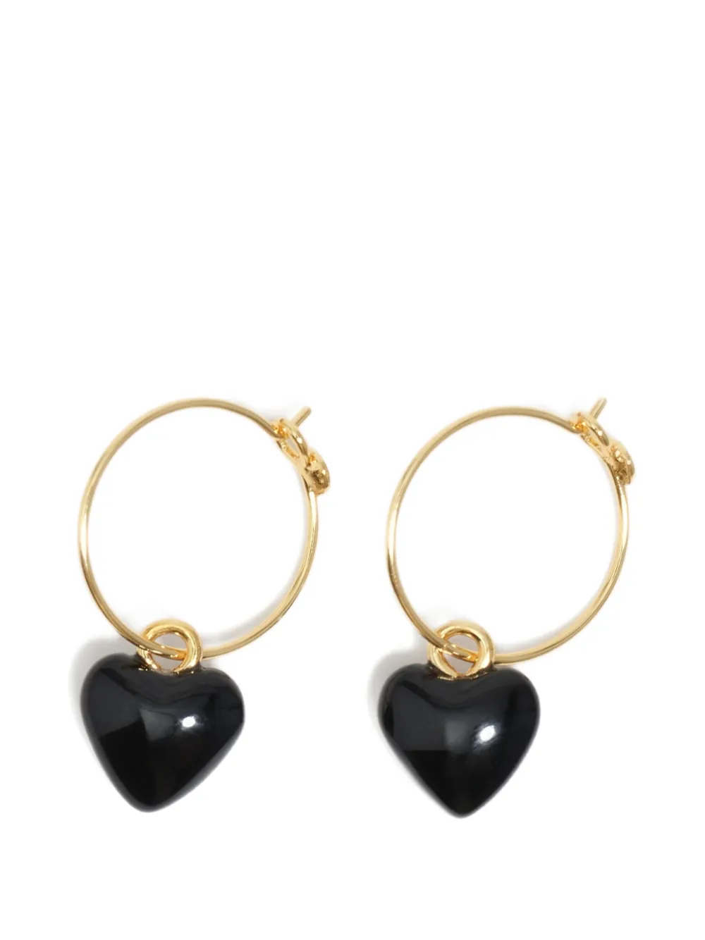 Black Heart Earrings