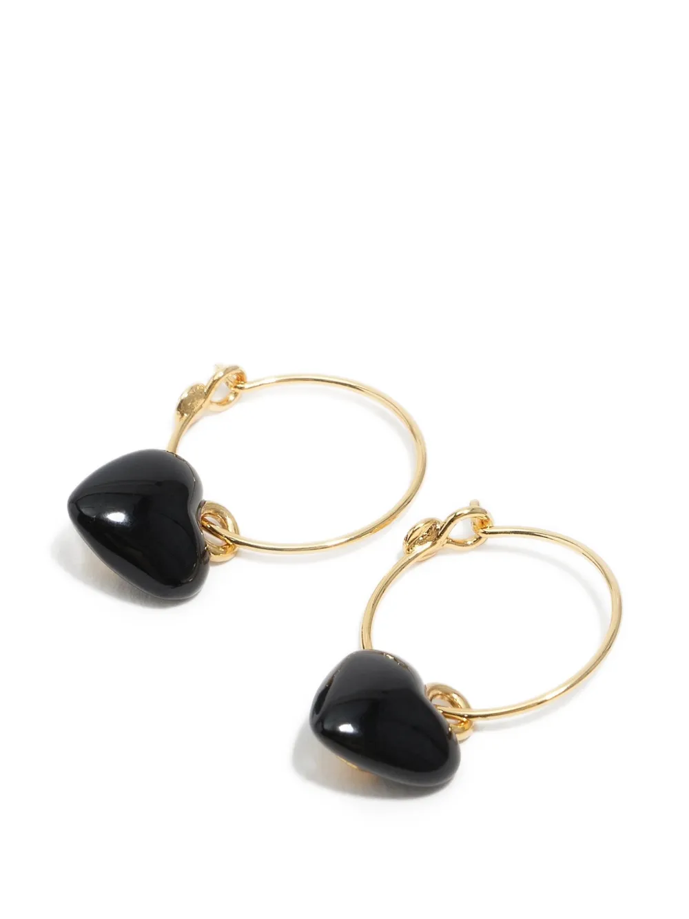 Black Heart Earrings
