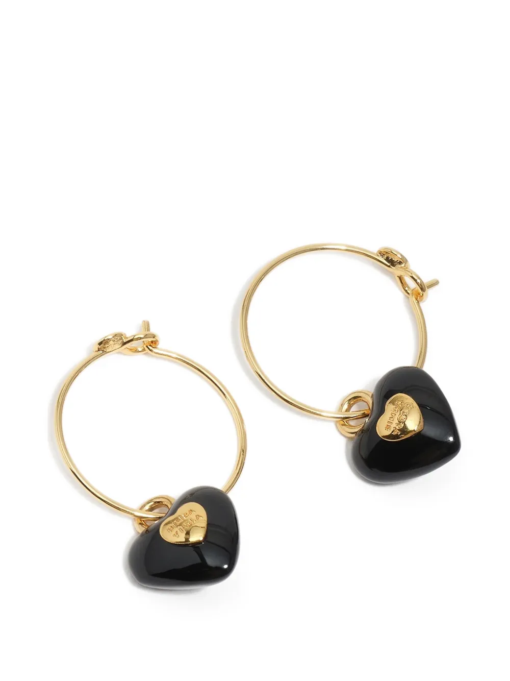 Black Heart Earrings