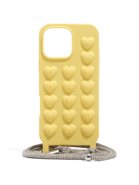 Bimba y Lola heart-embossed iPhone 16 Pro case
