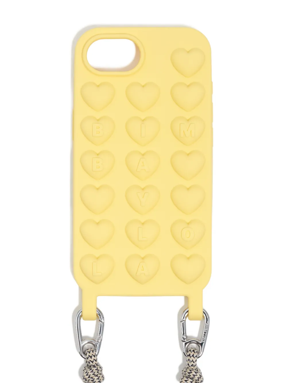  Bimba Y Lola Heart-embossed Iphone 16e Case - Yellow 