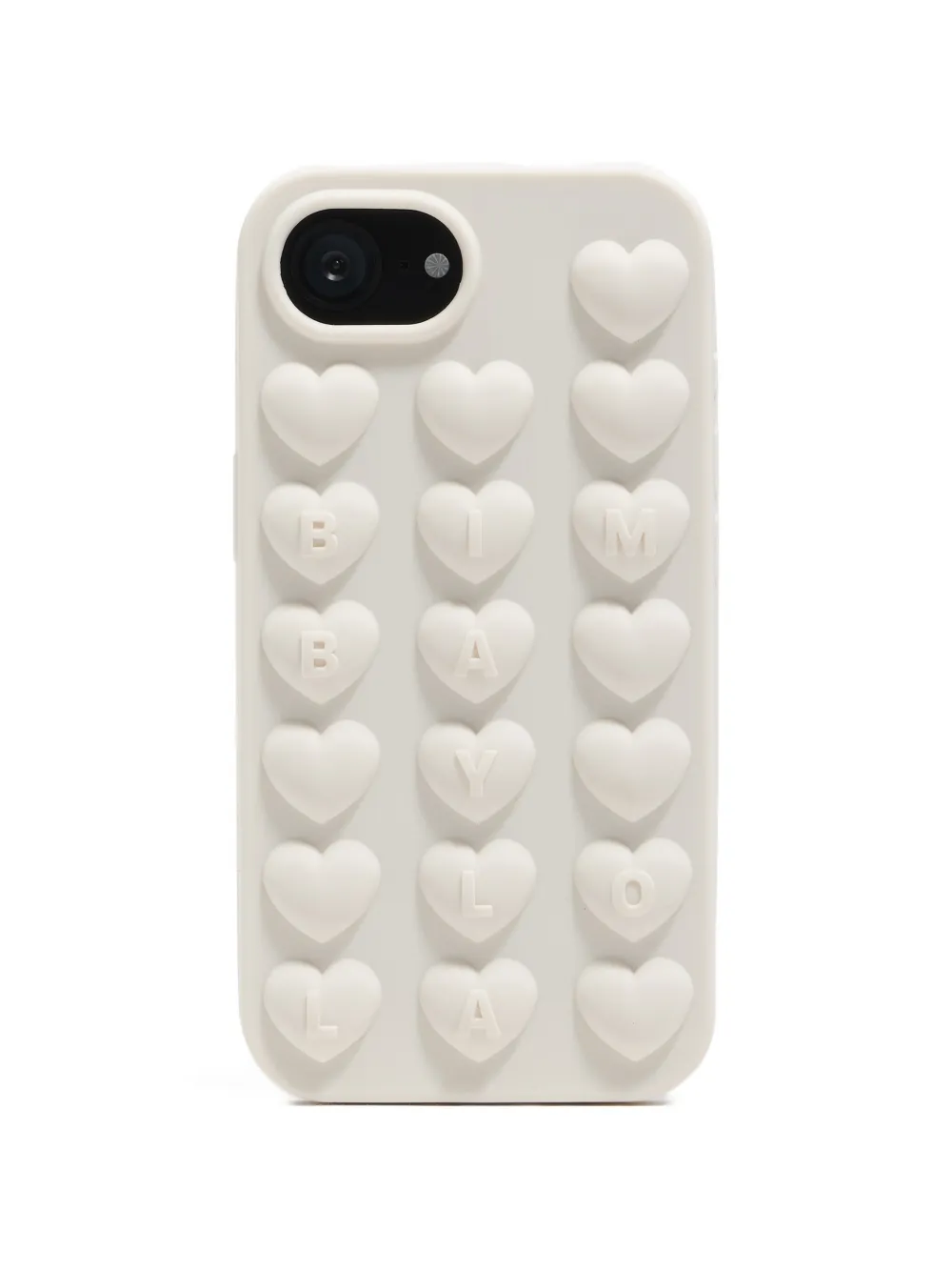 Bimba y Lola Cover per iPhone 16e goffrata - Bianco