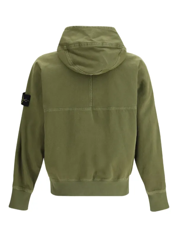 Stone Island フーデッド ジップジャケット | グリーン | FARFETCH JP