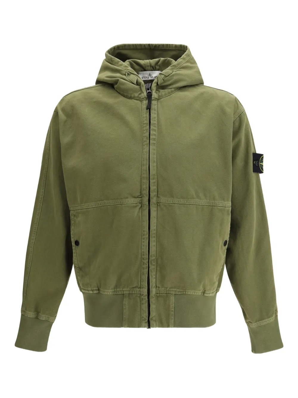Stone Island hooded zip jacket - Verde