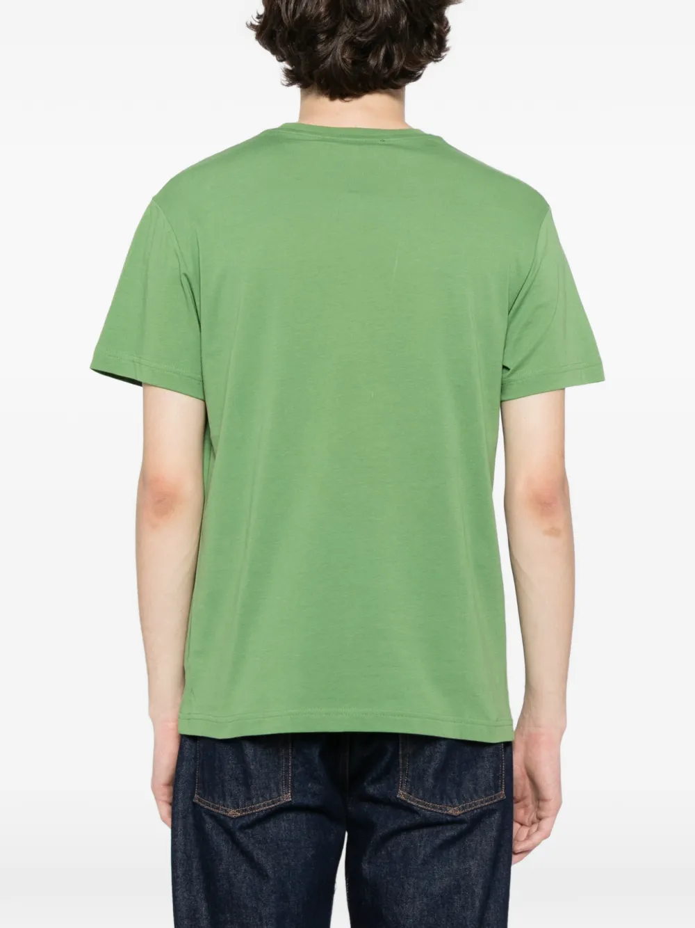 Roberto Cavalli Katoenen T-shirt met grafische print Groen