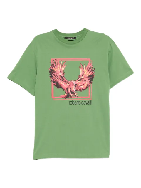 Roberto Cavalli graphic-print cotton T-shirt