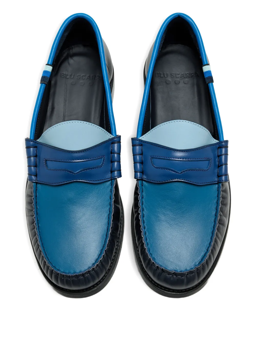 Blu Scarpa Penny loafers Blauw