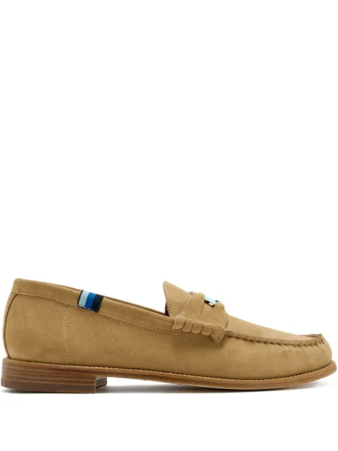 Blu Scarpa turquoise-stone loafers