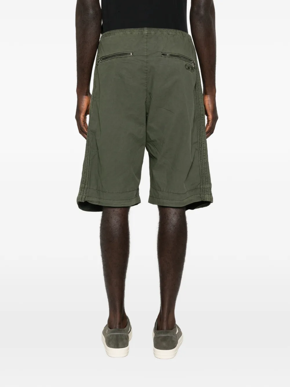 Diesel P-Stitch shorts met rits Groen