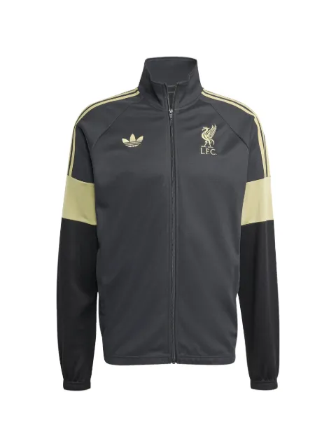 adidas Liverpool FC zip striped sweatshirt