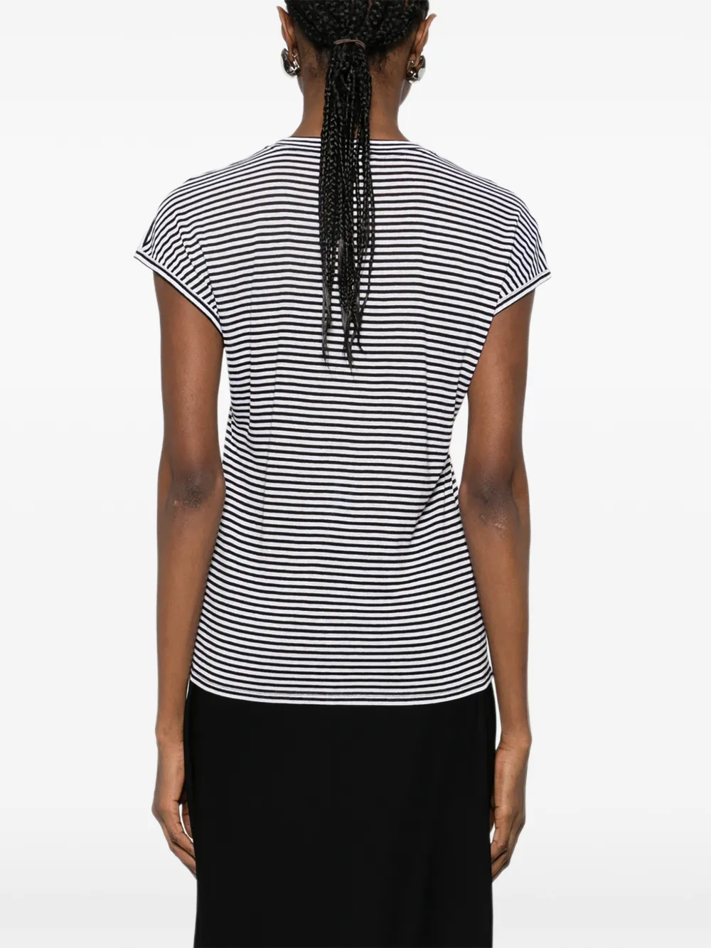 TOM FORD Gestreept T-shirt Wit