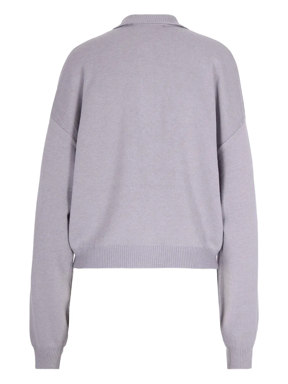 ROTATE BIRGER CHRISTENSEN Slinky gebreide polotop met knopen - Grijs