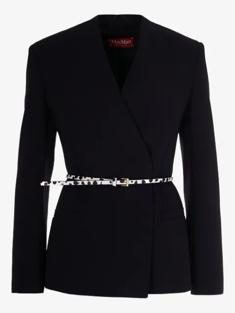 Max Mara belted fitted jacket
