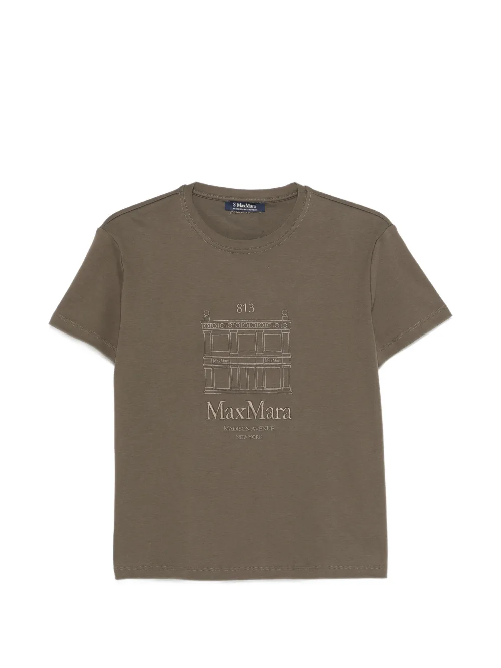 'S Max Mara logo-embroidery T-shirt - Verde