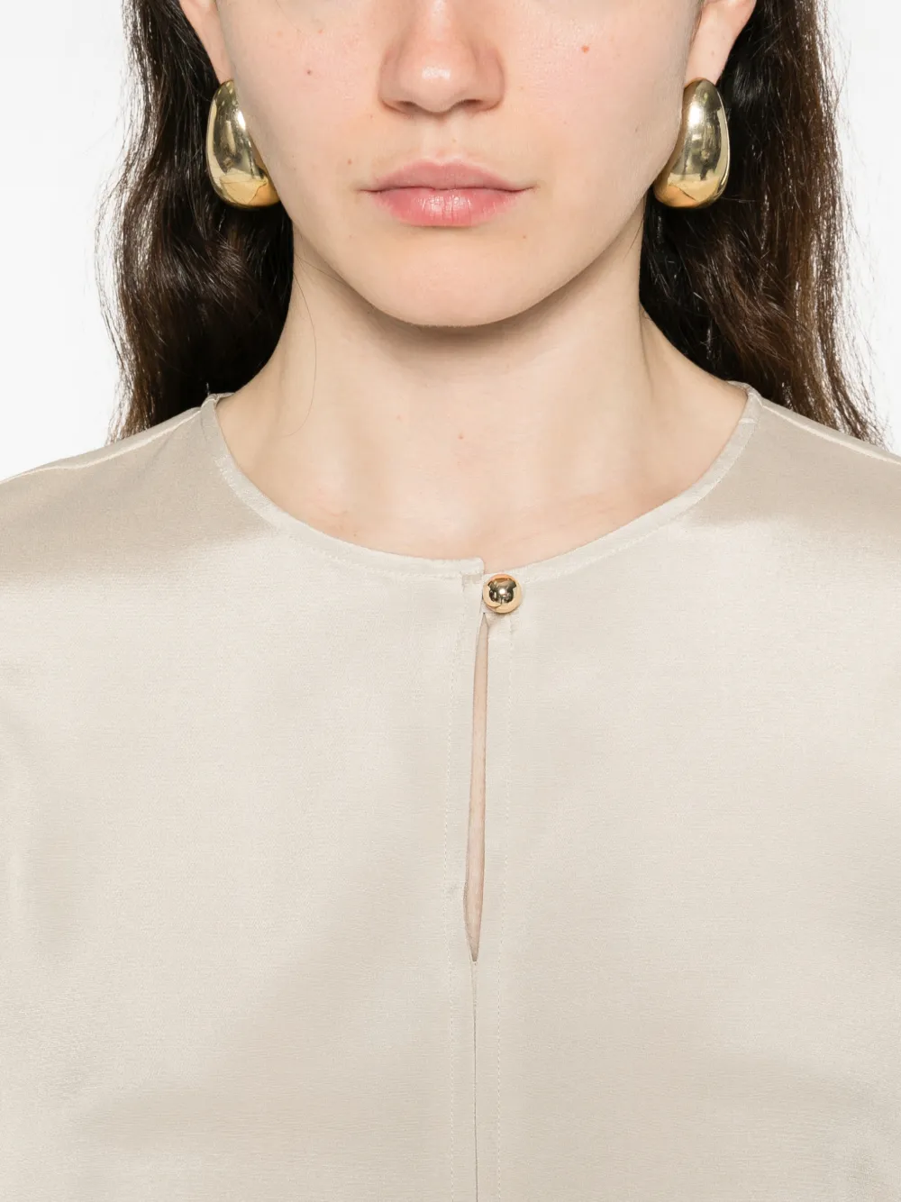 Max Mara Shirt met lange mouwen Beige