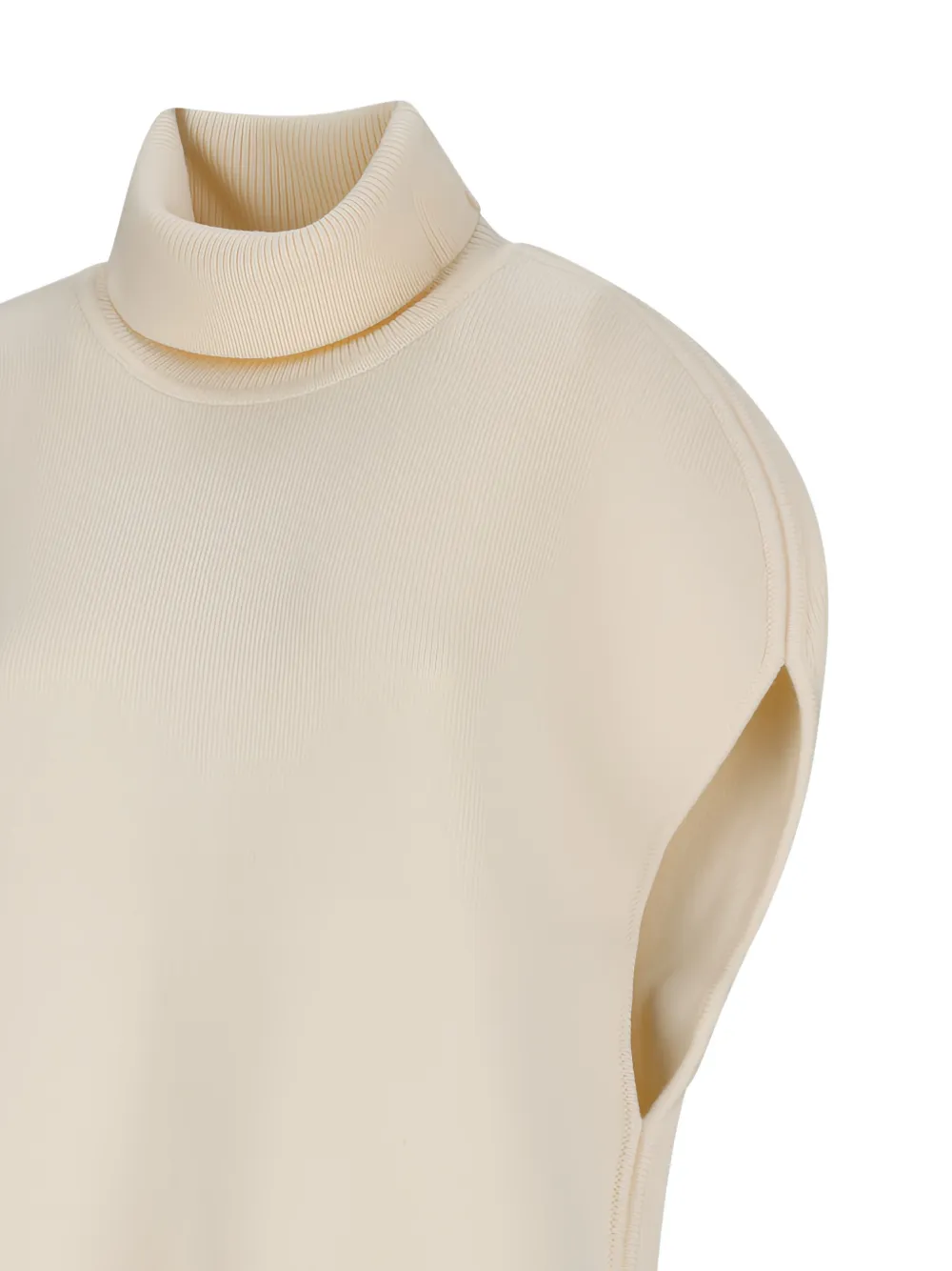 Double-Knit Roll-Neck Cape