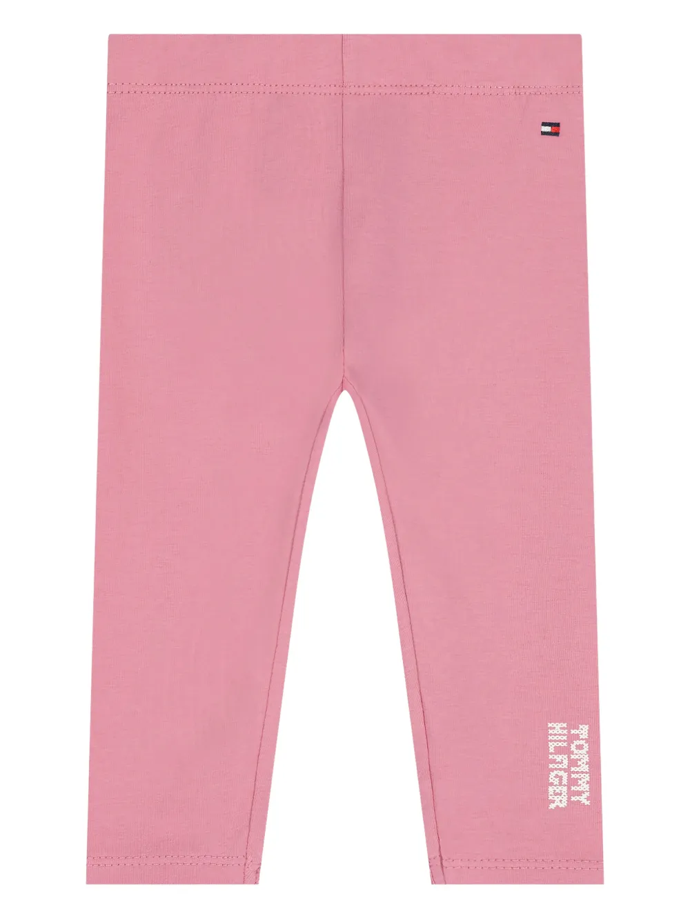 Tommy Hilfiger Junior logo-embroidered leggings - Pink
