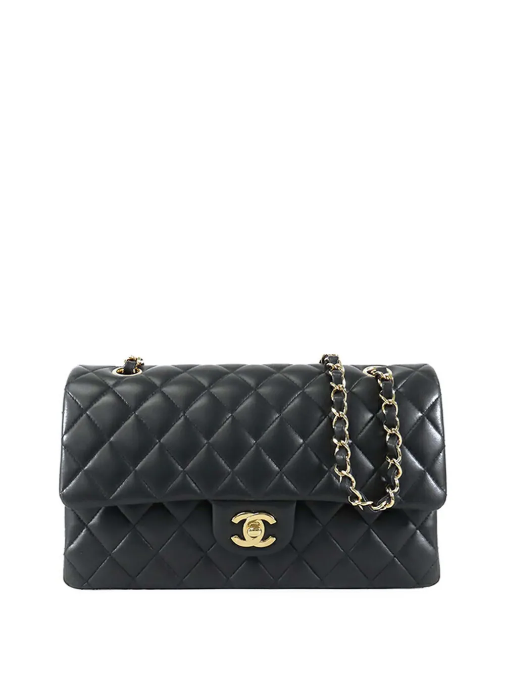 CHANEL Pre-Owned 2021 Medium Classic Lambskin Double Flap shoulder bag - Nero
