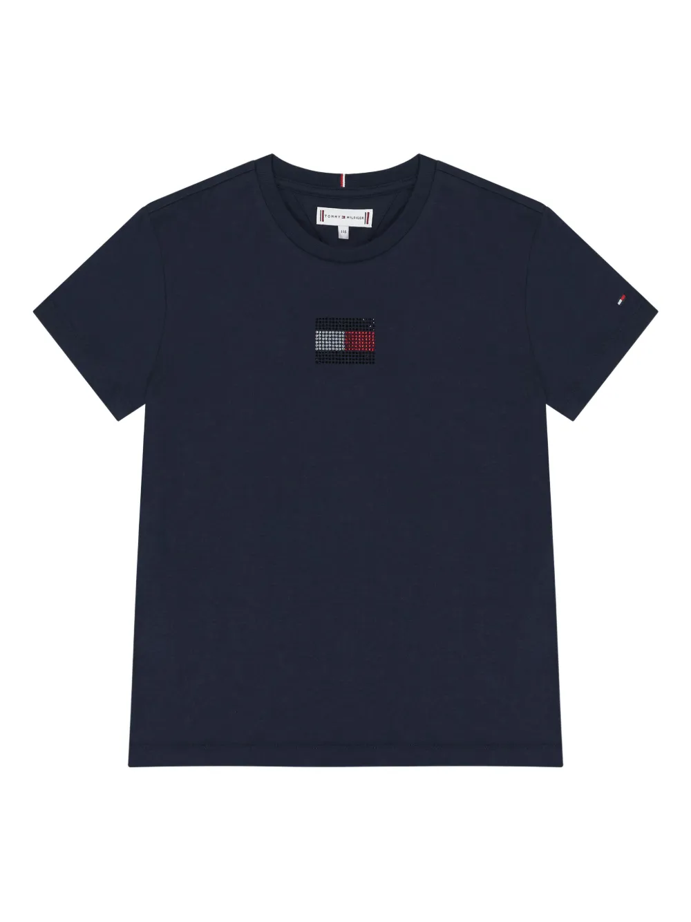 Tommy Hilfiger Junior logo-embellished T-shirt - Blu