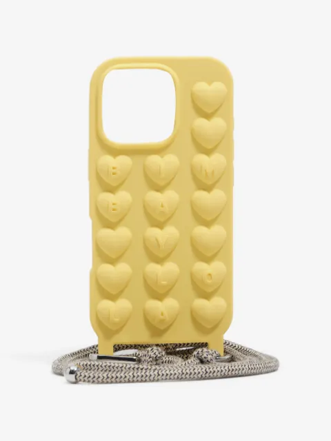 Bimba y Lola heart-embossed iPhone 16 Pro case