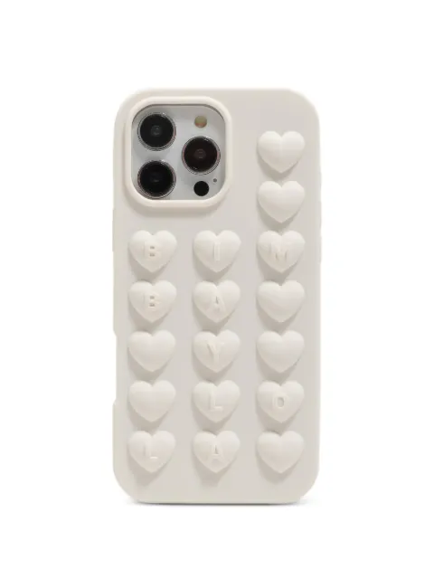 Bimba y Lola heart-embossed iPhone 16 Pro case