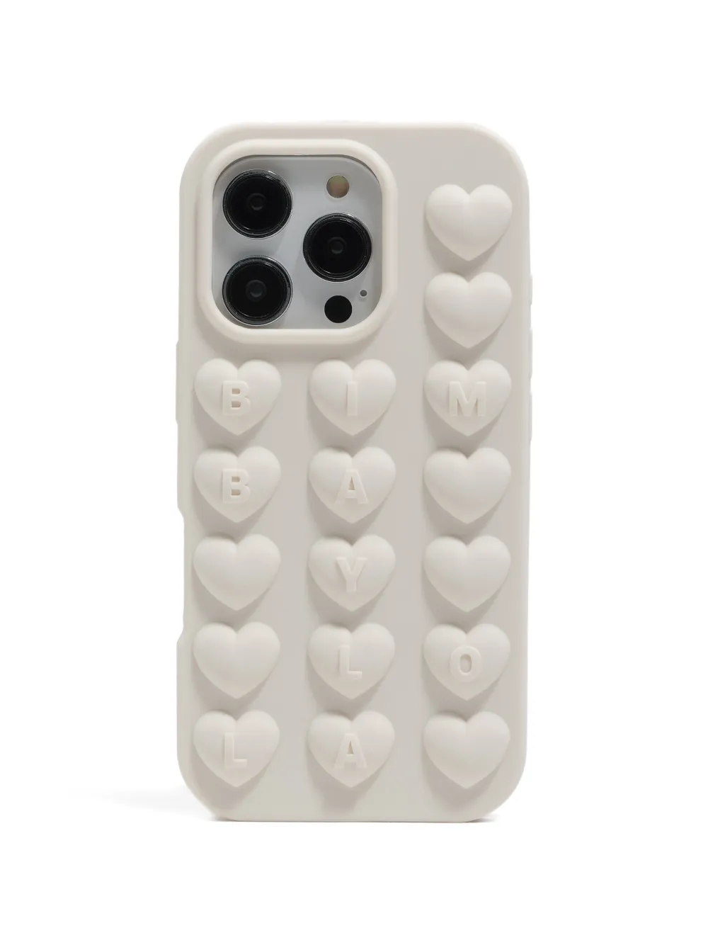 Bimba y Lola Cover per iPhone 16 Pro goffrata - Bianco