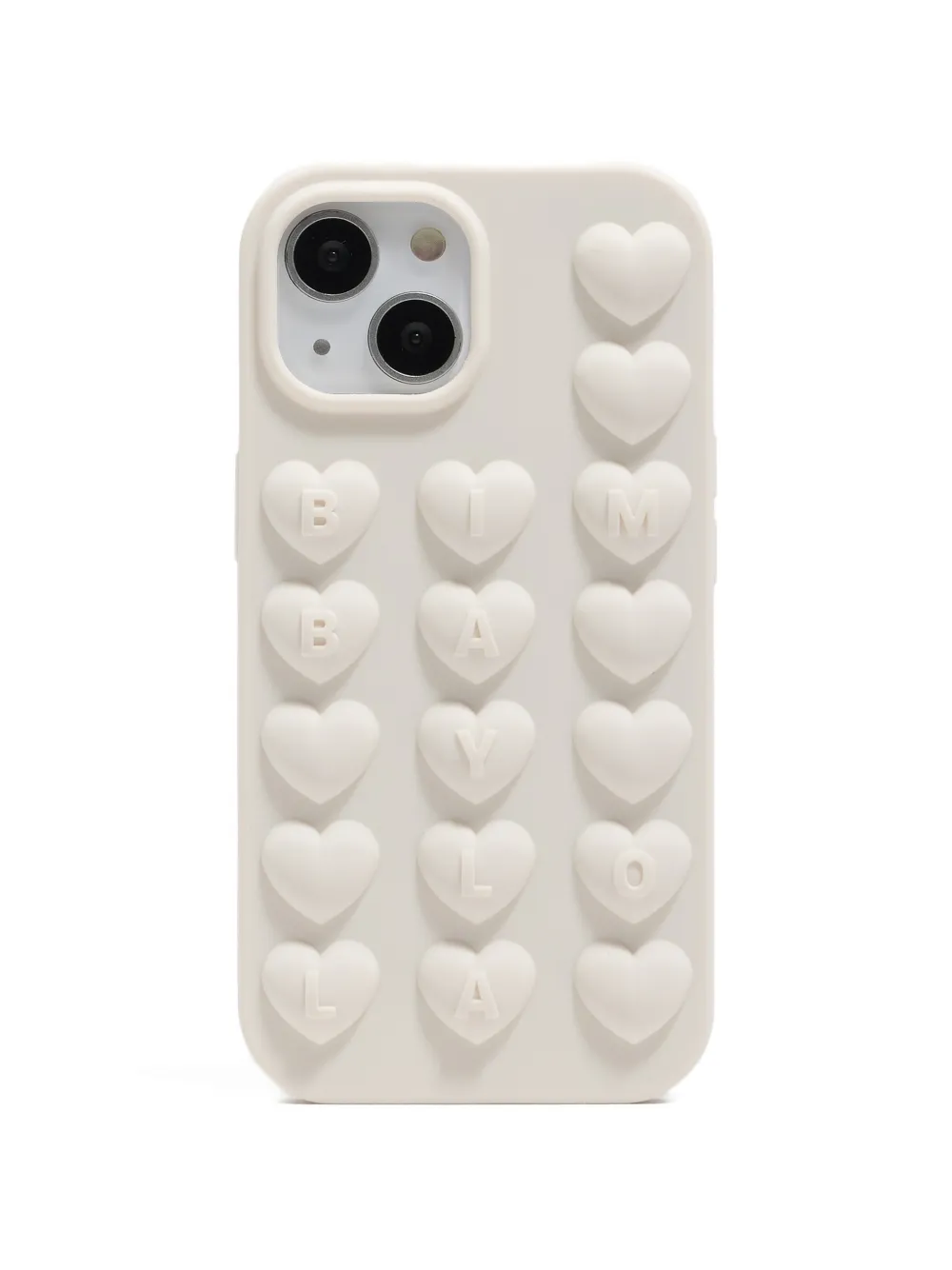 Bimba y Lola Cover per iPhone 15 con logo goffrato - Bianco