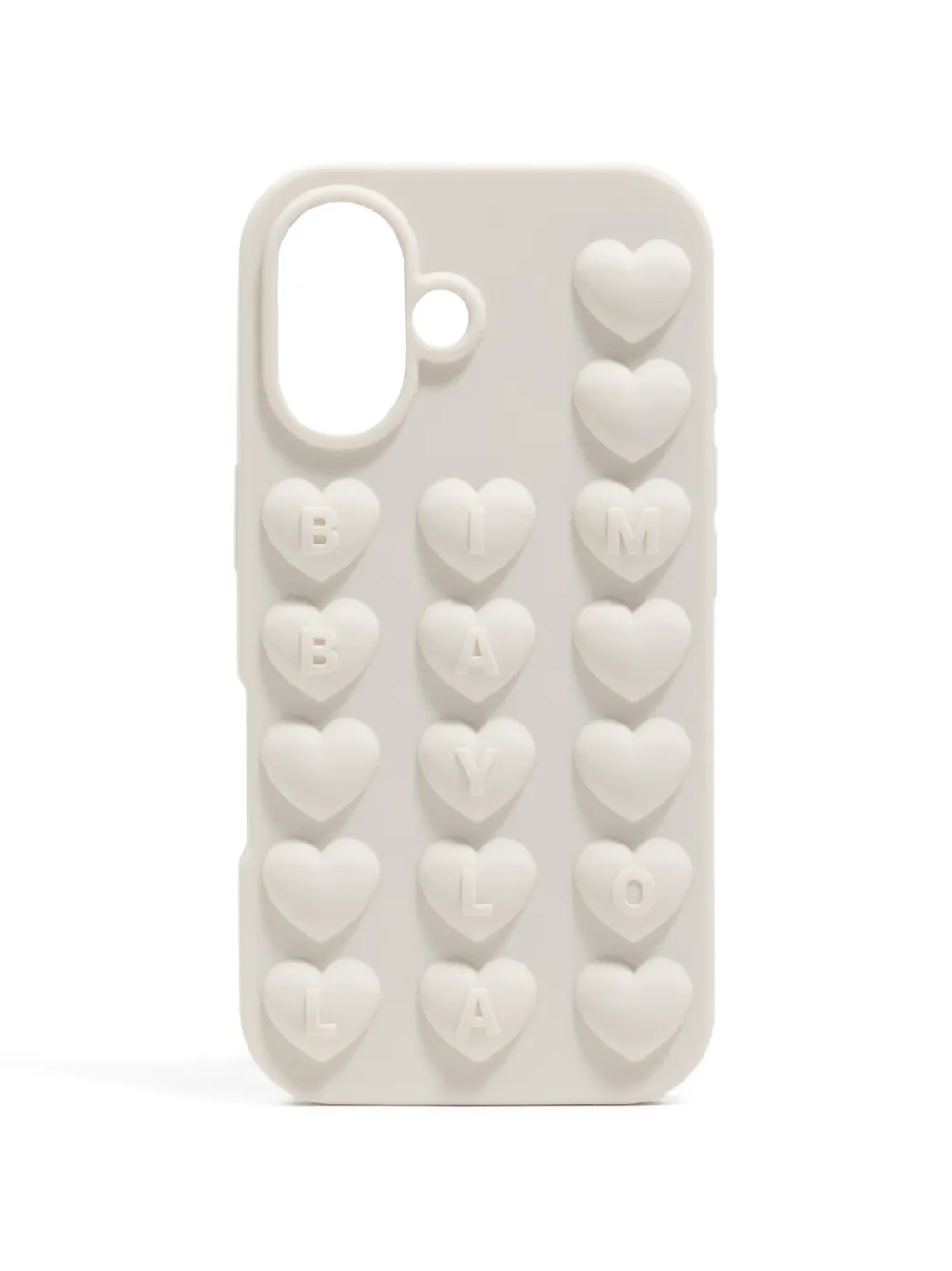 Bimba y Lola Cover per iPhone 16 goffrata - Bianco