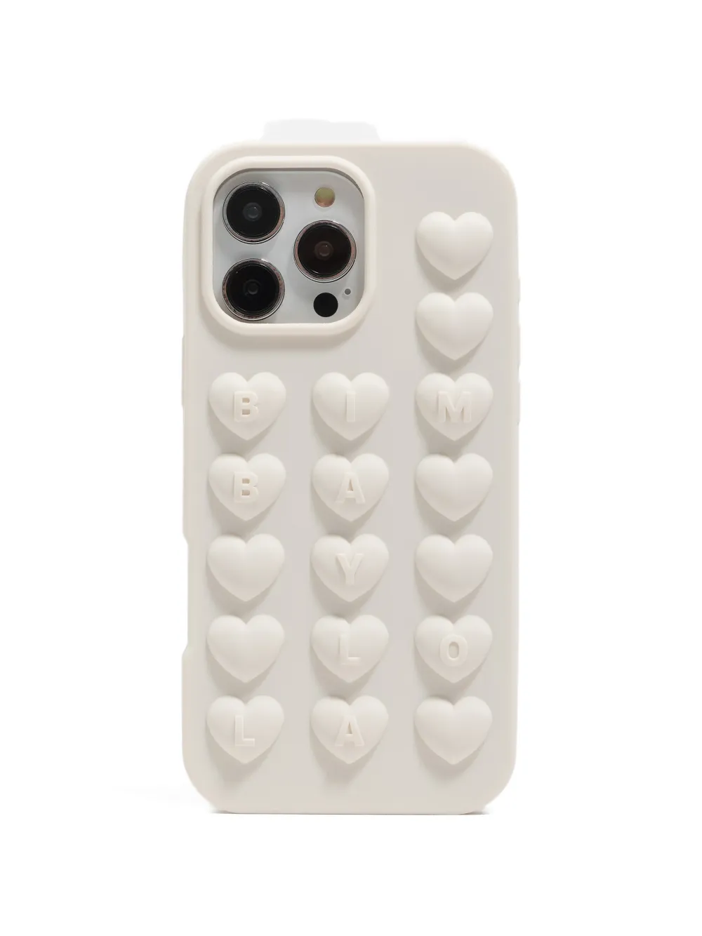 Bimba y Lola Cover per iPhone 16 Pro Max goffrata - Bianco