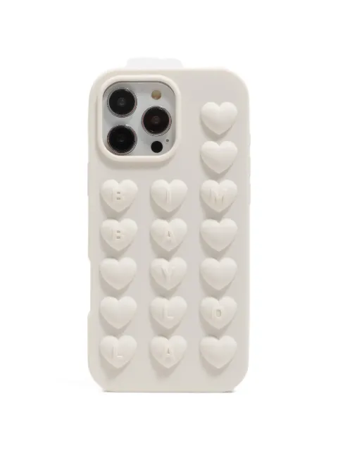 Bimba y Lola heart-embossed iPhone 16 Pro Max case