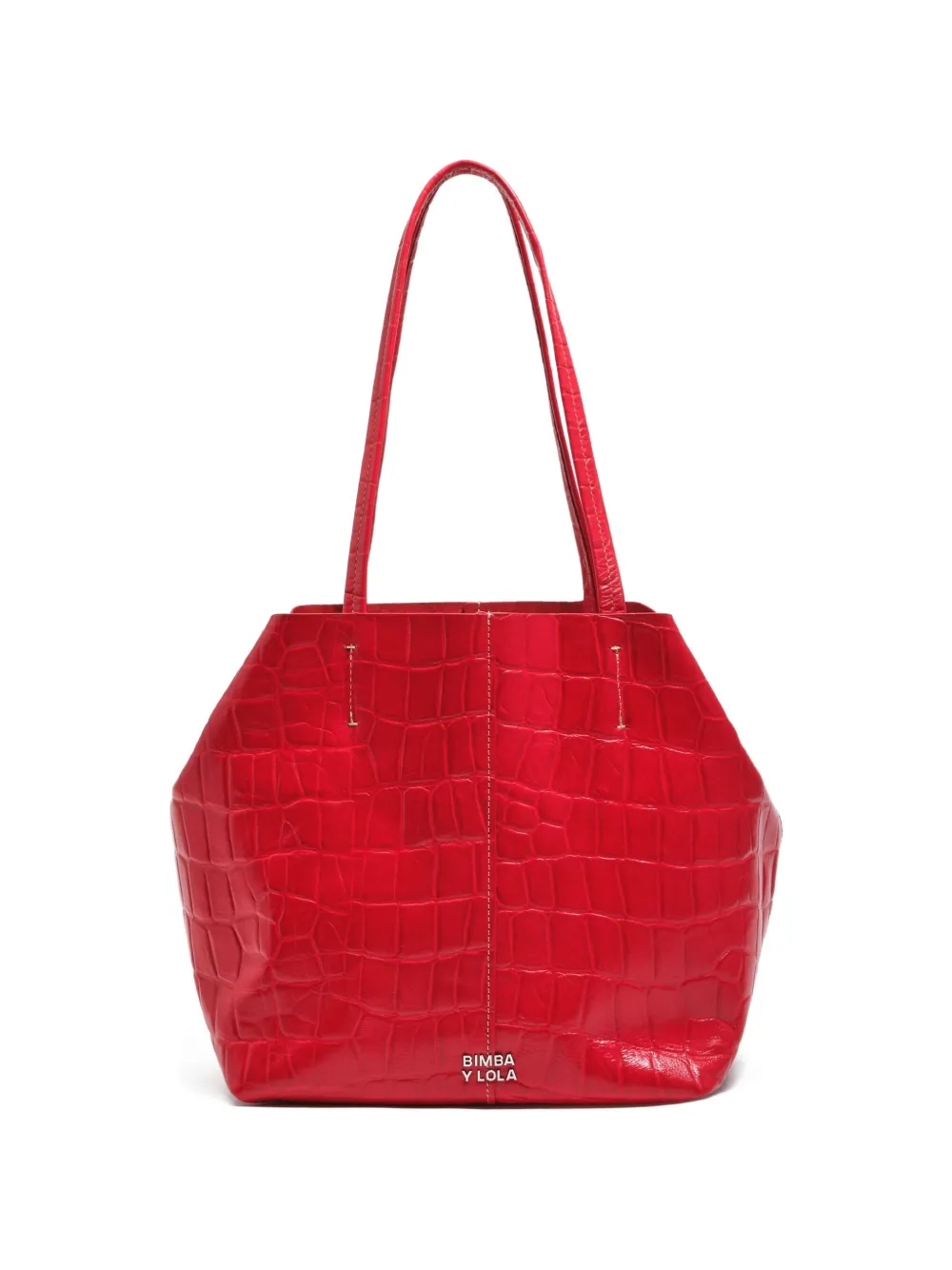 Bimba y Lola Borsa tote media in pelle - Rosso