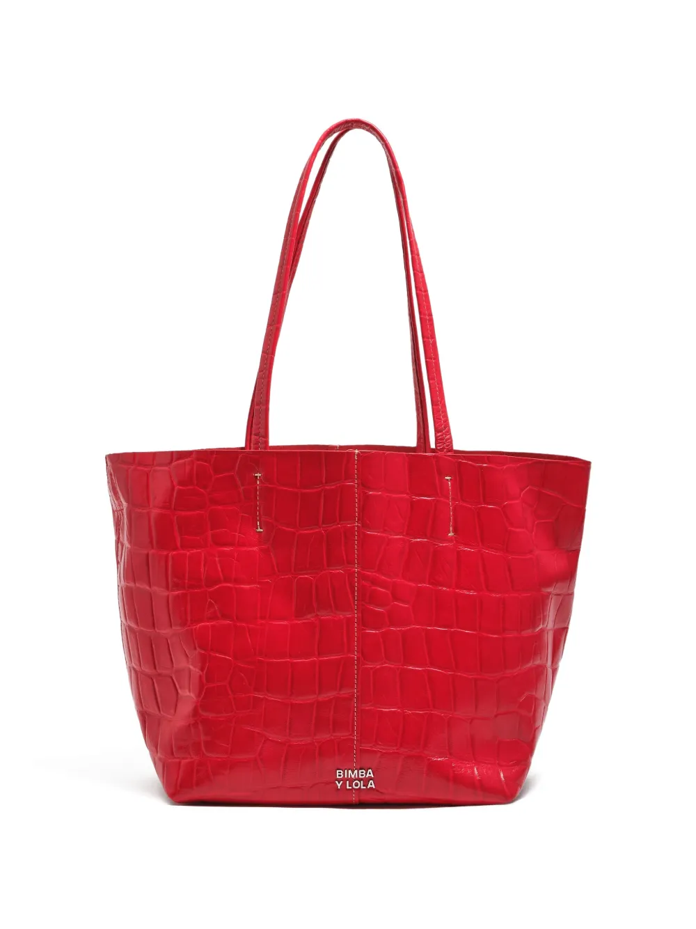 Medium Textured-Leather Tote Bag