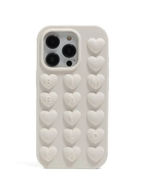 Bimba y Lola heart-embossed iPhone 16 Pro case