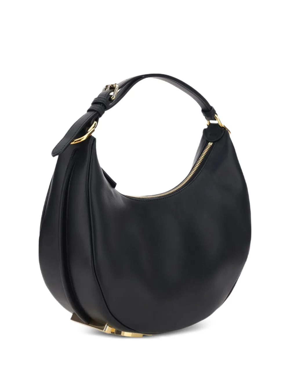 FENDI Borsa a spalla Fendigraphy piccola in pelle - Nero