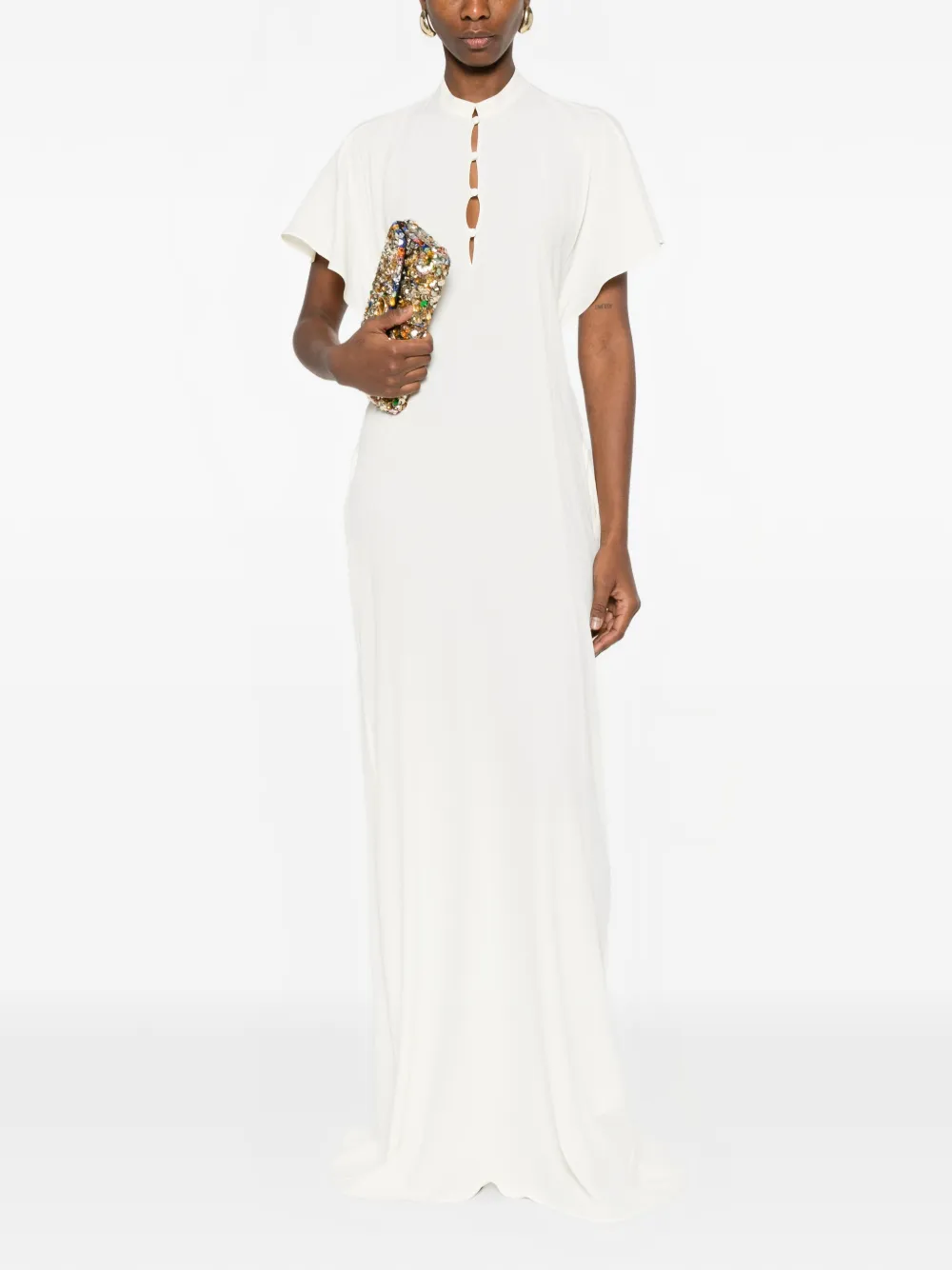  Nº21 Buttoned Dress - Neutrals 