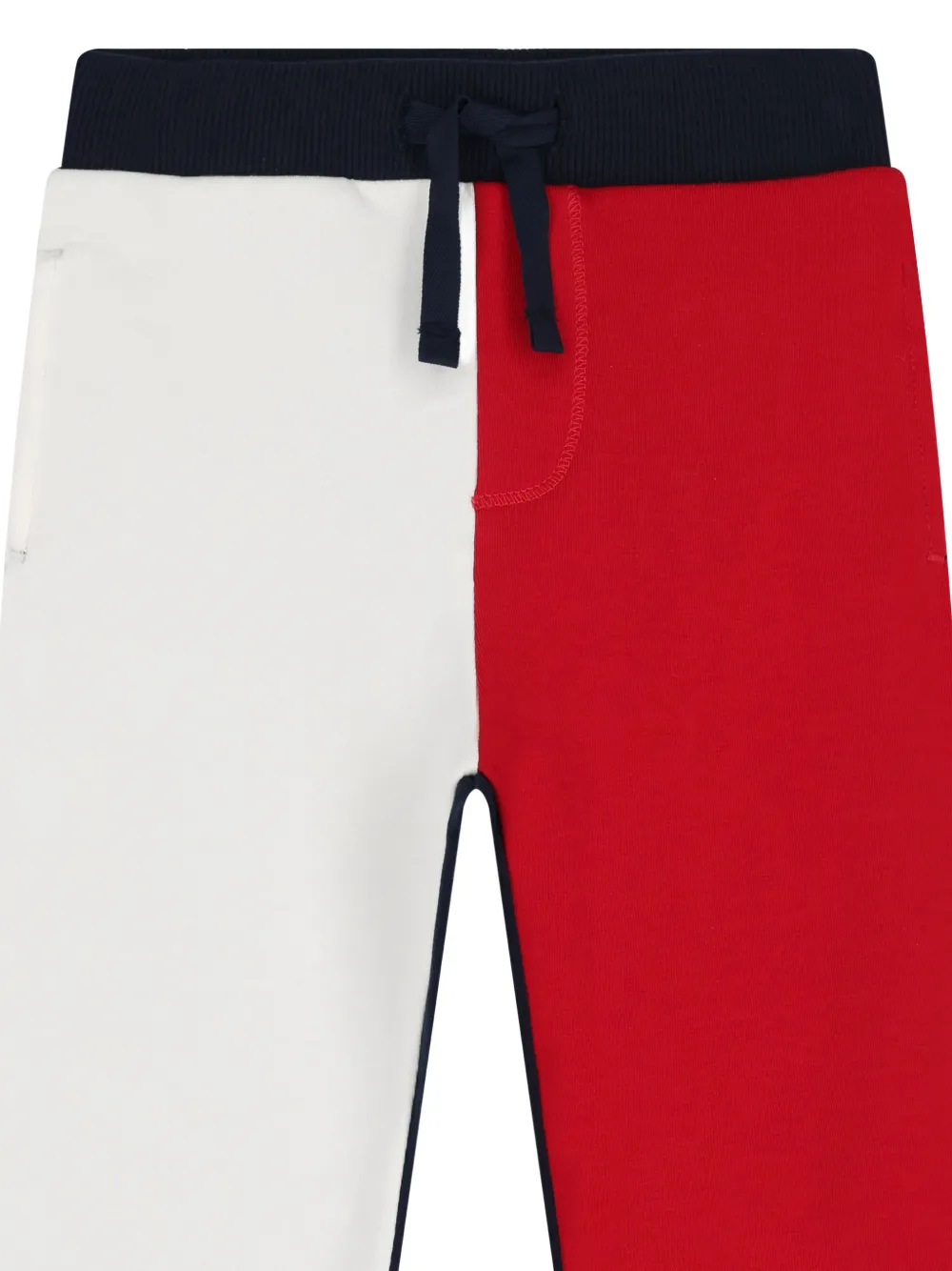 Tommy Hilfiger Junior Trainingsbroek met colourblocking en trekkoord Rood