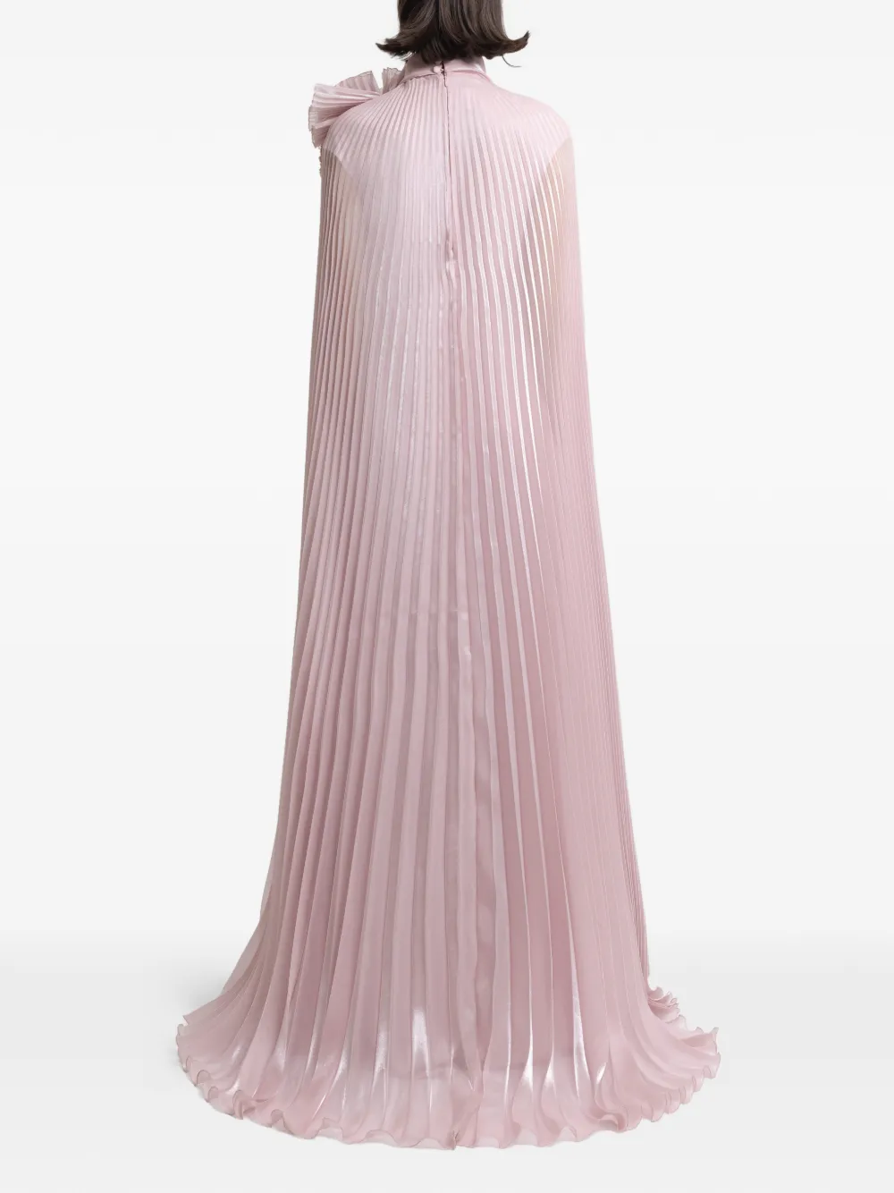 Gemy Maalouf Gedrapeerde maxi-jurk met bloemenprint - Roze