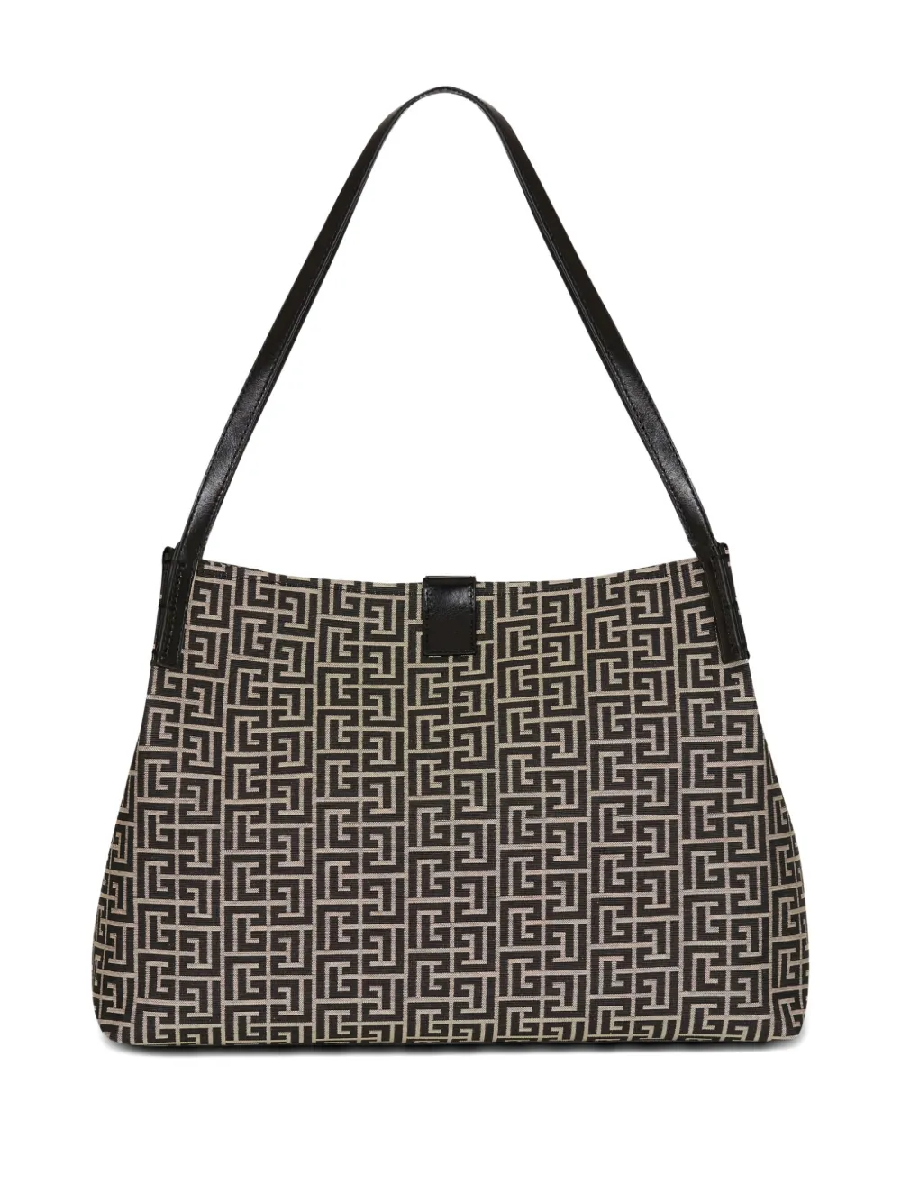 Balmain Medium Release shopper met monogram jacquard Zwart