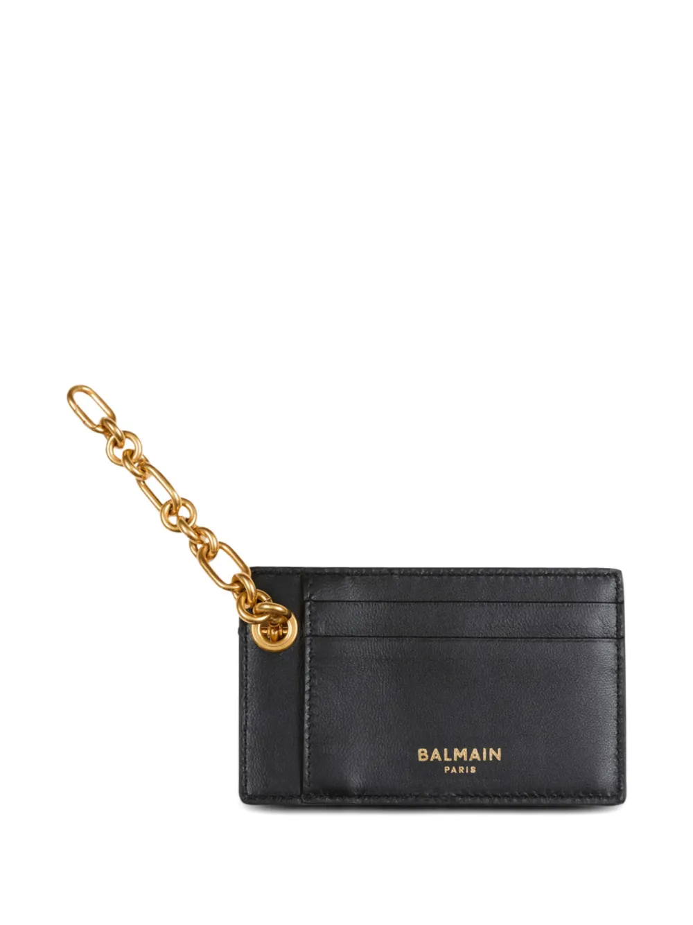  Balmain Monogram Jacquard Card Holder - Black 
