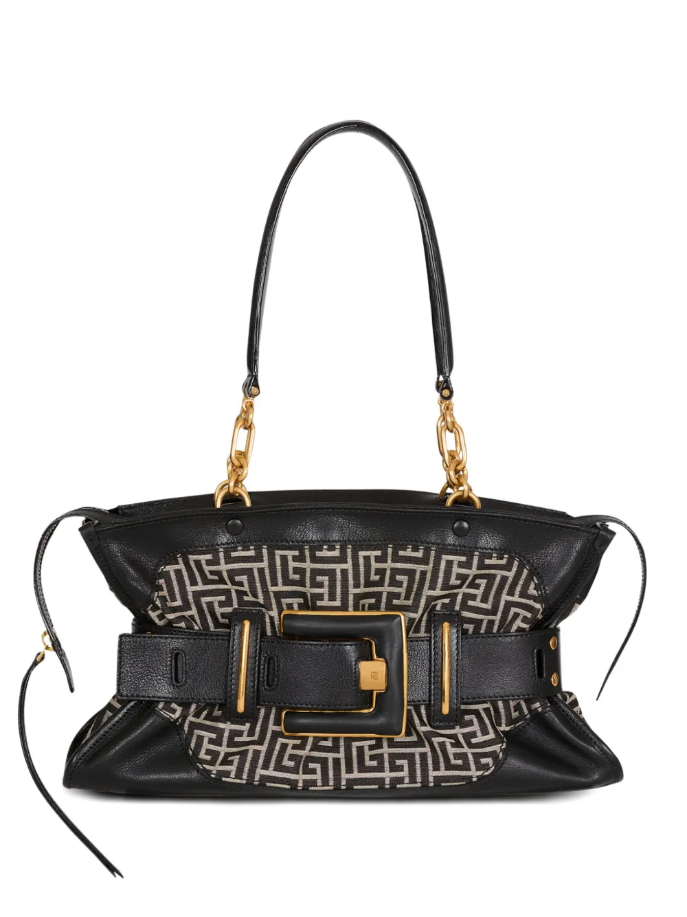 Balmain Borsa tote Anthem con monogramma - Nero