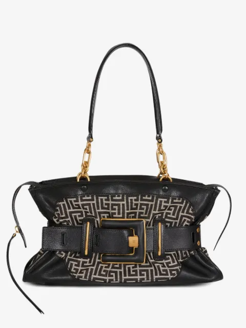 Balmain Anthem monogram jacquard tote bag