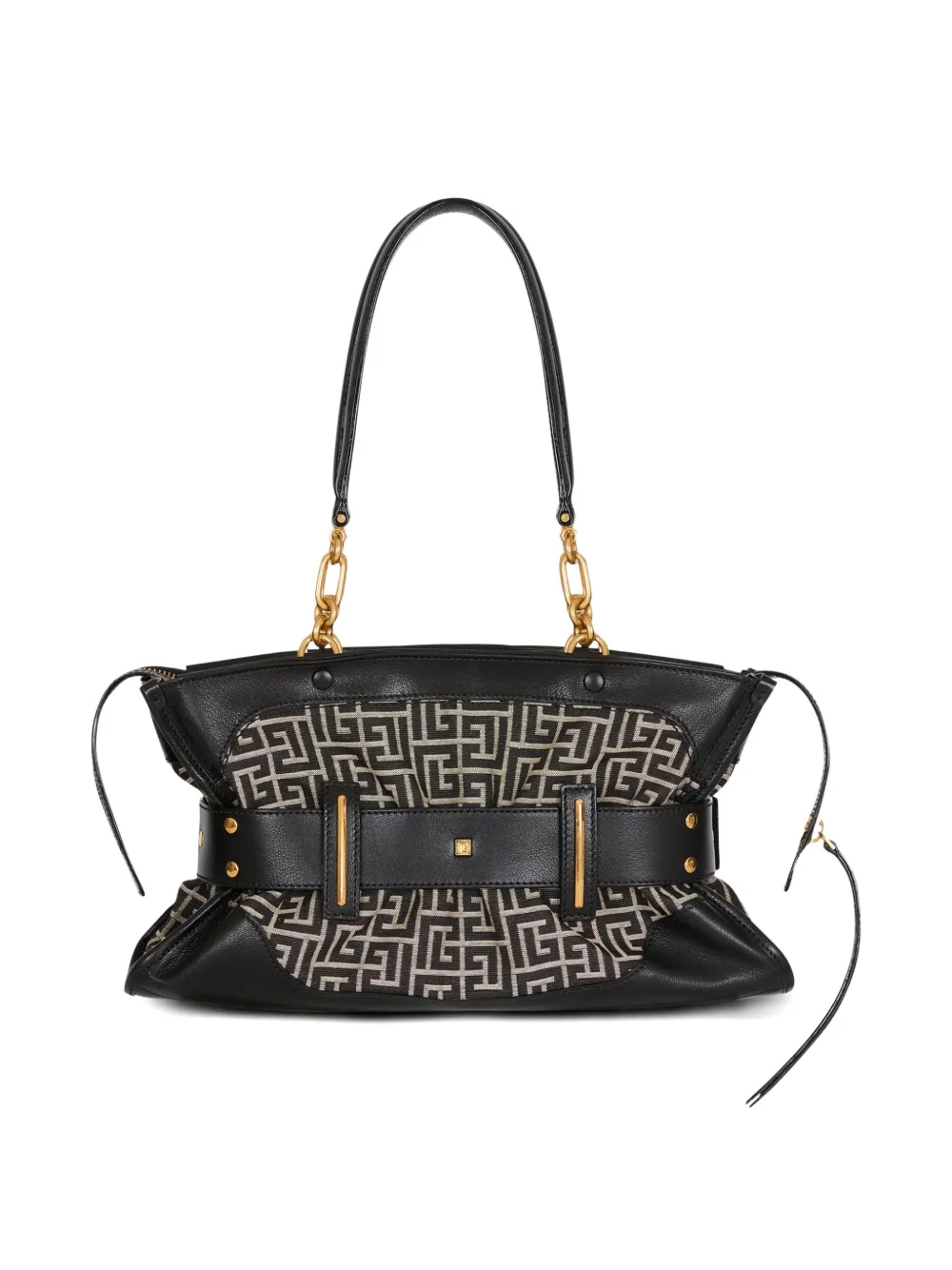 Balmain Anthem shopper met monogram jacquard Zwart
