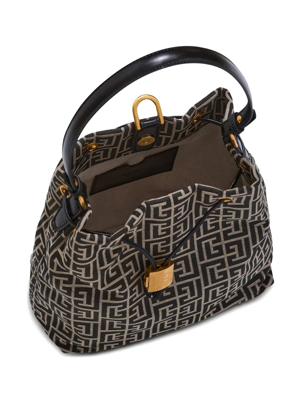 Balmain Rugzak met monogram jacquard Zwart