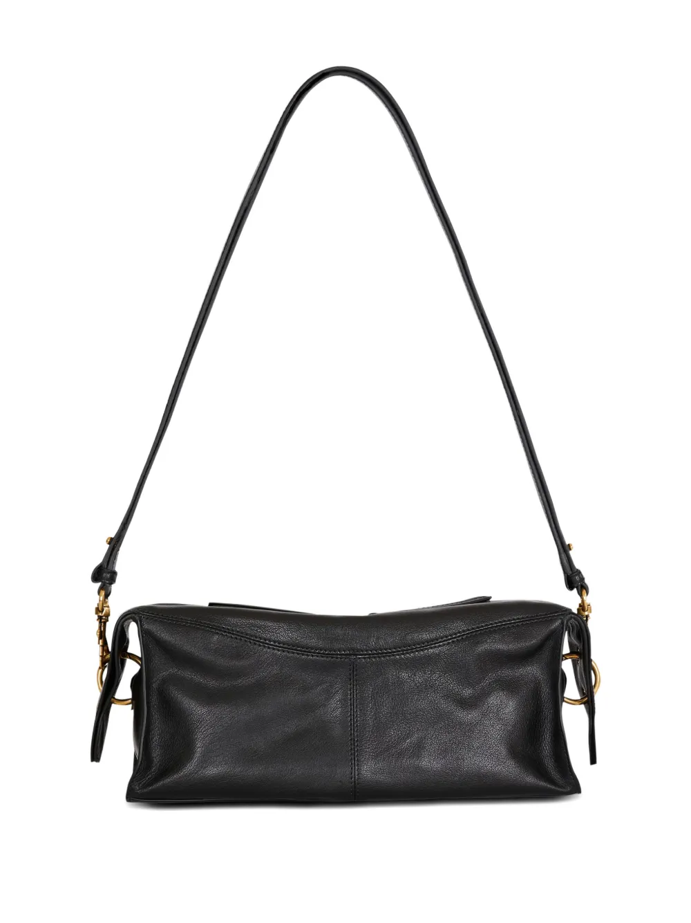  Balmain Pulse Padlock-detail Shoulder Bag - Black 