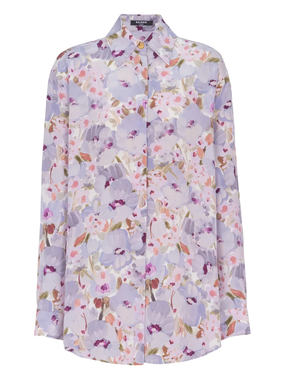 Balmain Camicia a fiori - Viola