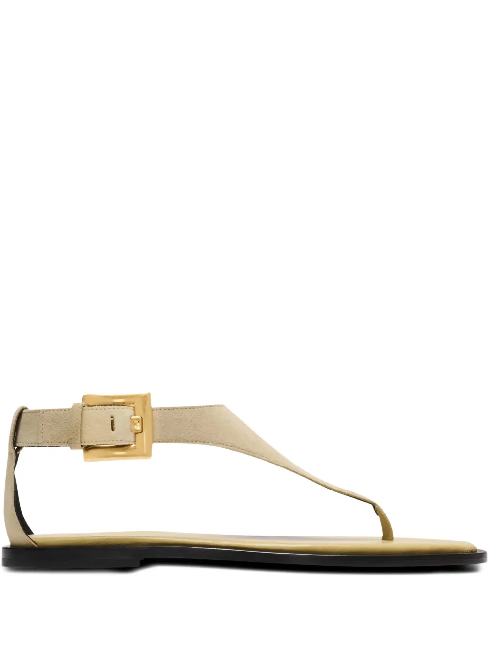 Balmain Anthem platte sandalen Beige