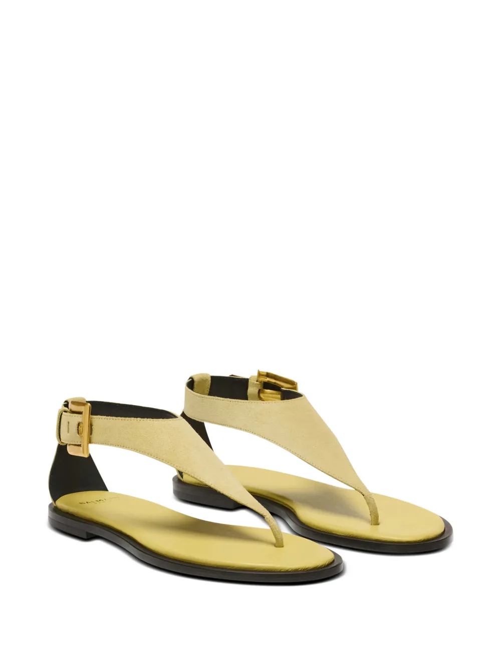 Balmain Anthem platte sandalen Beige