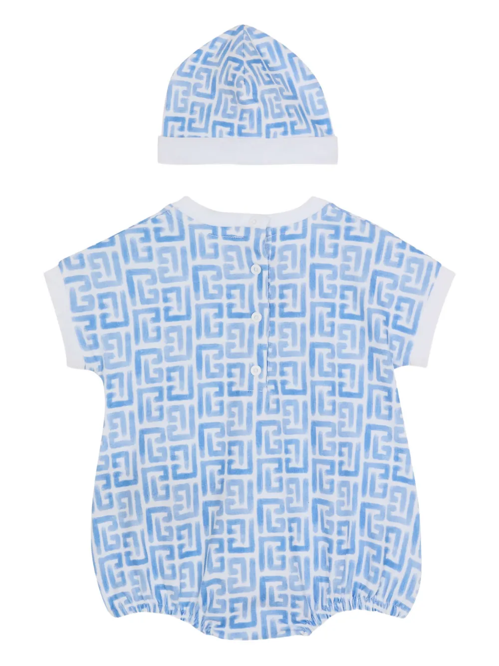  Balmain Kids Monogram Babygrow (set Of Three) - White 