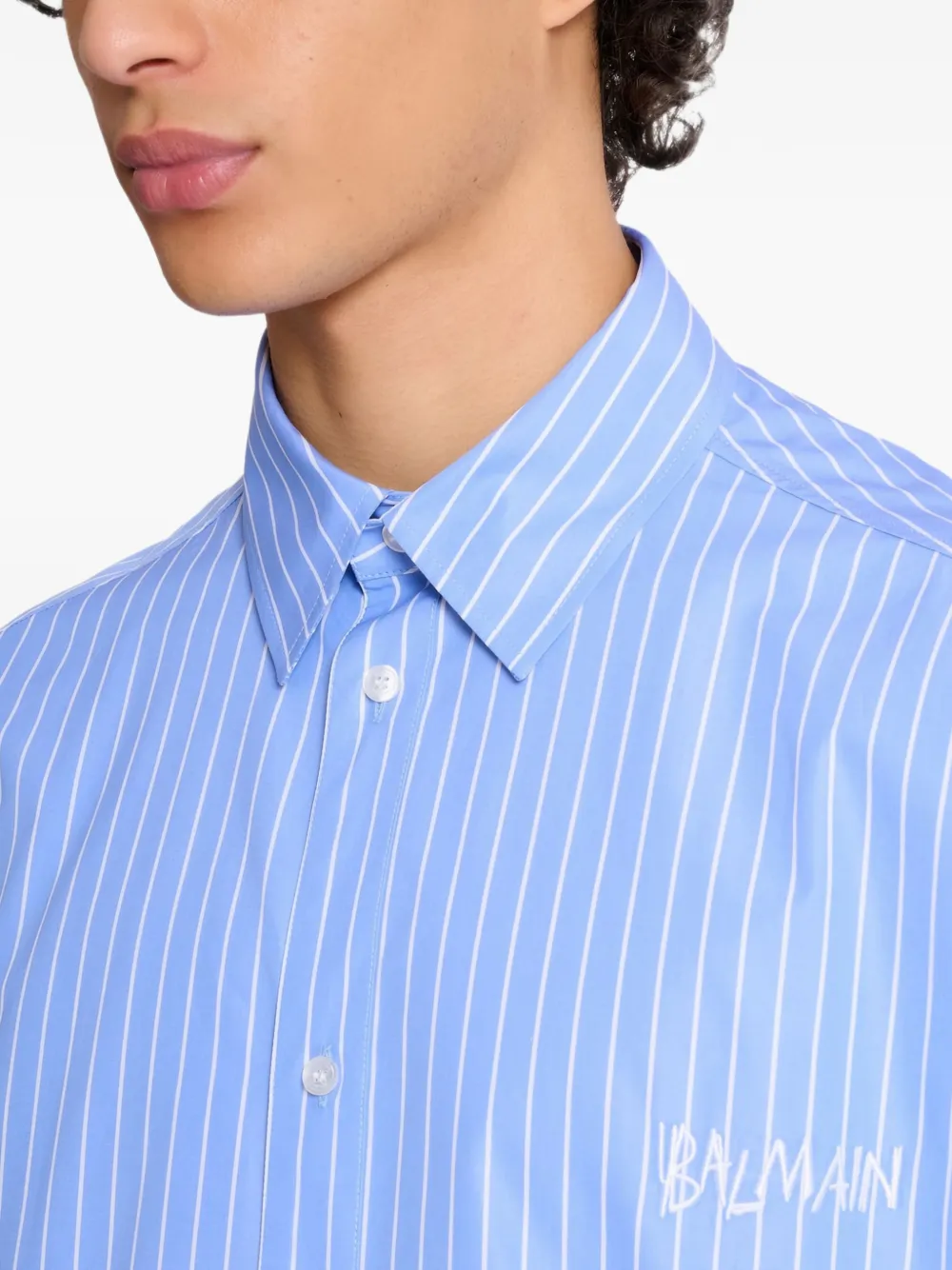 Balmain Ruimvallend overhemd Blauw