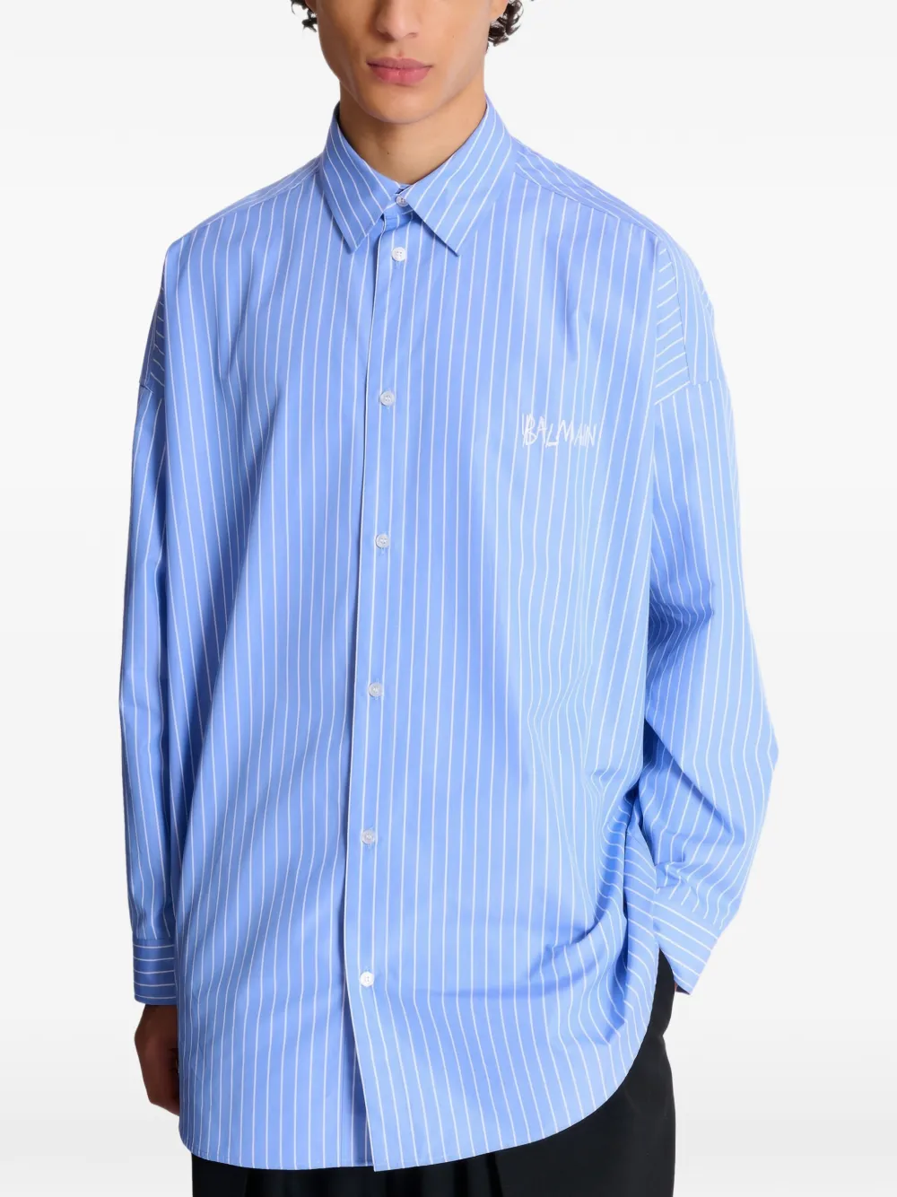 Balmain Ruimvallend overhemd Blauw